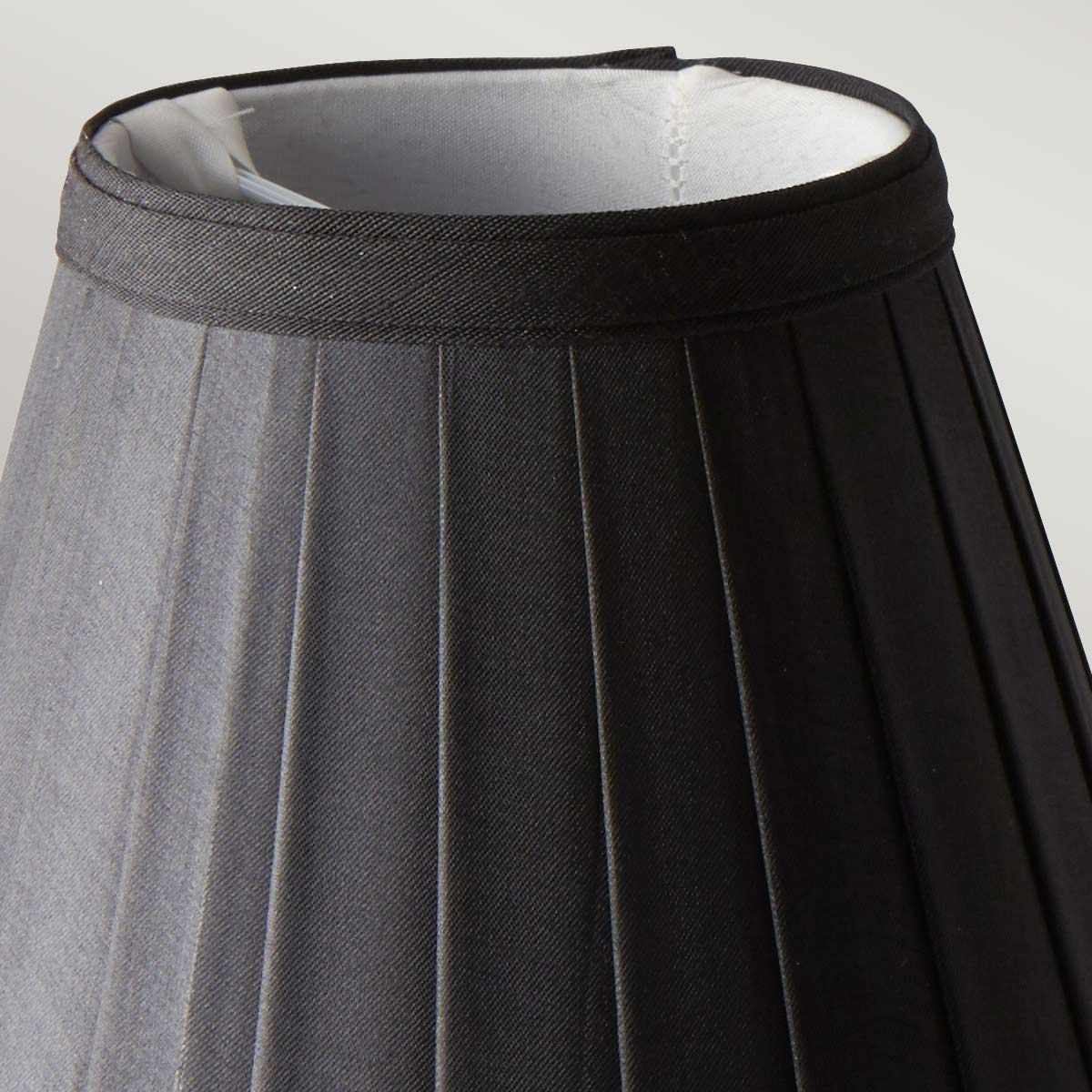 Clip Shades Pleated Black Candle Shade Black