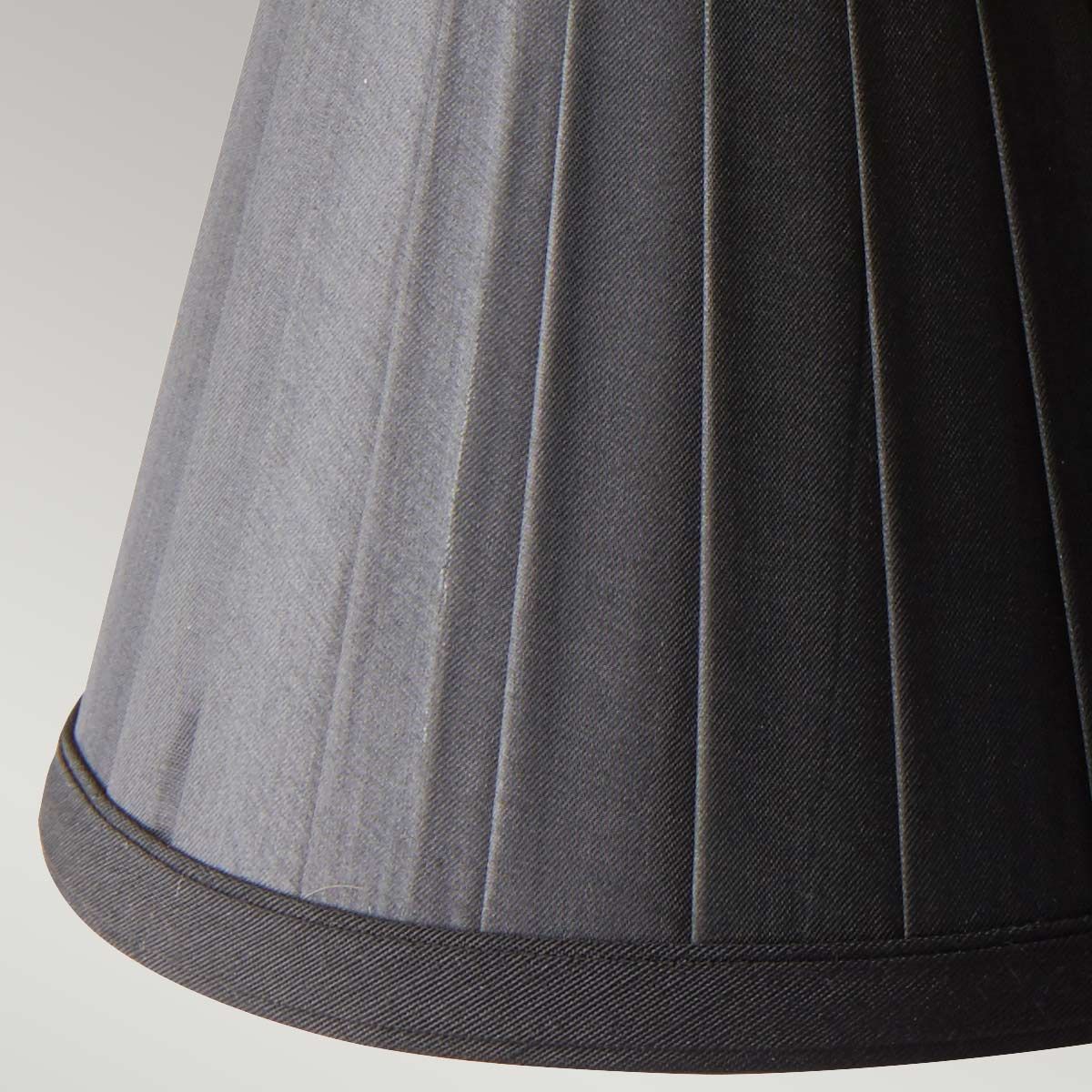 Clip Shades Pleated Black Candle Shade Black