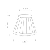 Clip Shades Pleated Black Candle Shade Black