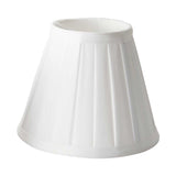 Clip Shades Pleated White Candle Shade White