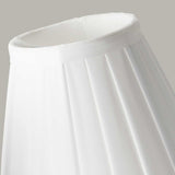 Clip Shades Pleated White Candle Shade White