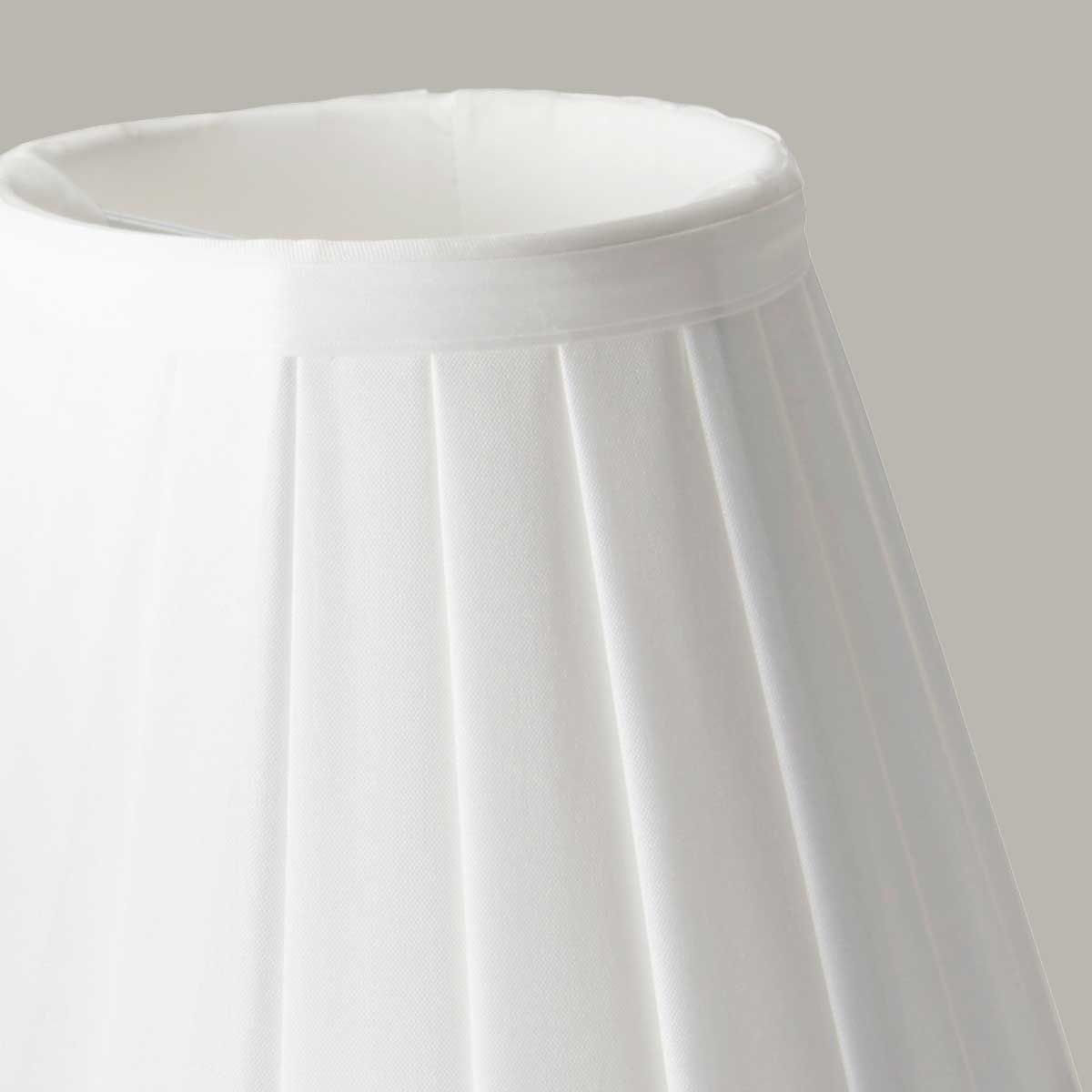 Clip Shades Pleated White Candle Shade White