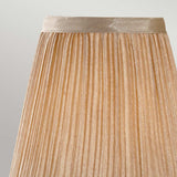Clip Shades Mushroom Pleat Gold Chiffon Candle Shade Gold