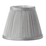 Clip Shades Pleated Grey Chiffon Candle Shade Grey