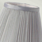 Clip Shades Pleated Grey Chiffon Candle Shade Grey