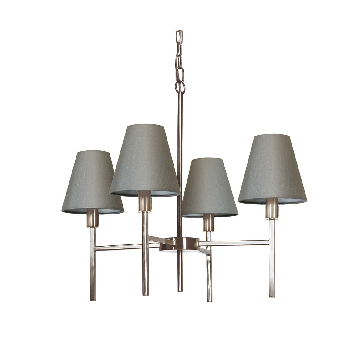 Lucerne 4-Light Brushed Nickel Chandelier
