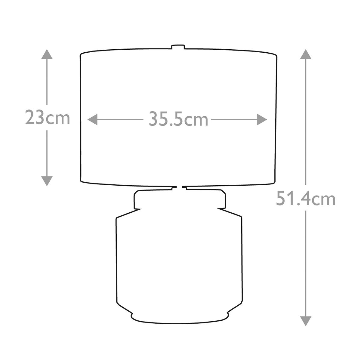 Luga Elegance: Aged Brass-Trimmed Smoke Glass Table Lamp