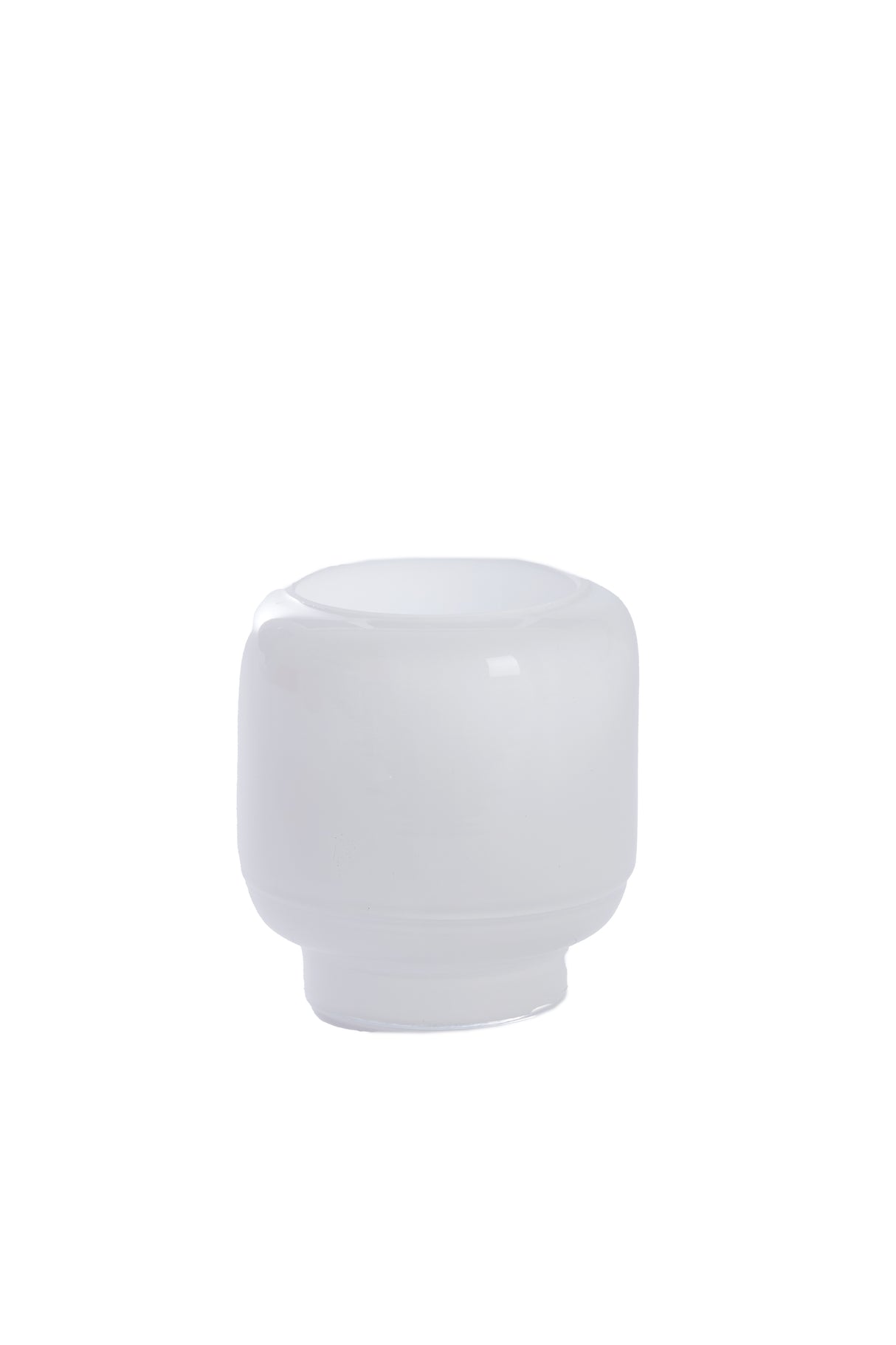 Solvay Glass White Tealight Holder Ø10x10.5 cm