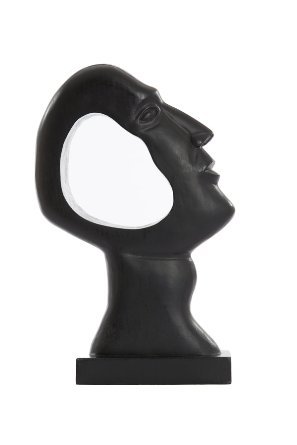 Elegant Black Wooden Ornament 25x9x41 cm - Masimo Matte Finish