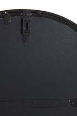 Elegant Smoked Glass Mirror with Matte Black Frame - 40x1.5x100 cm