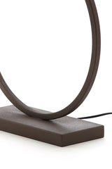 Elegant Liva Brown Lamp Base - 40x12.5x52 cm