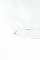 Elegant 5-Light Chandelier Ø61x66 cm Rakel - Matte Black & Clear Glass