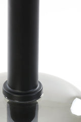 Modern Pendant Light with Black and Smoked Glass Design (Ø21x37 cm)