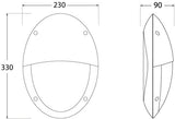 Maddi VE Sensor E27 (No Lamp), Eyelid Bulkhead, White/Opal