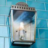 Elegant Mansion Wall Lantern in Polished Nickel Finish