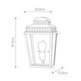 Elegant Mansion Wall Lantern in Polished Nickel Finish