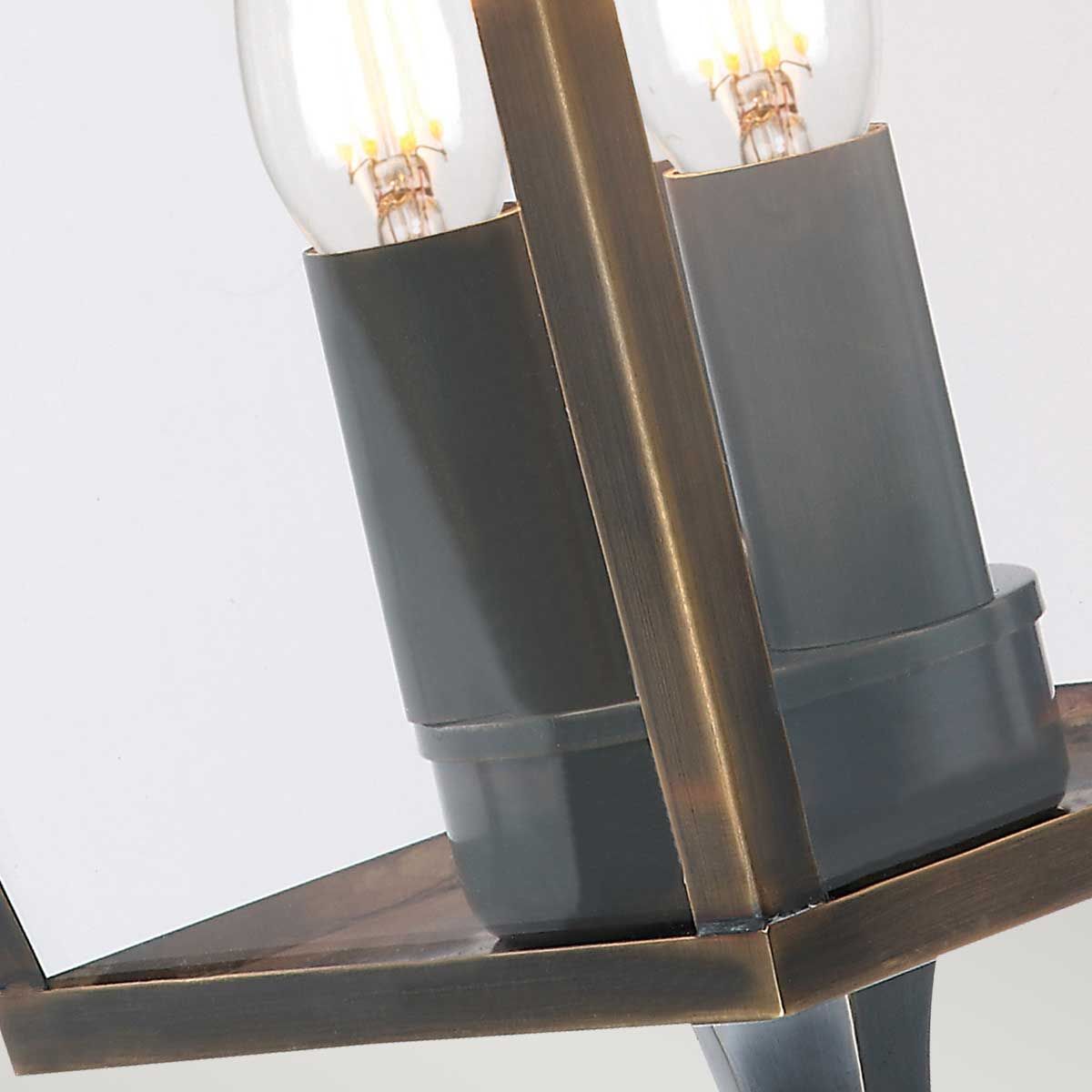 Timeless Elegance Brass Wall Lantern