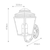 Timeless Elegance Brass Wall Lantern