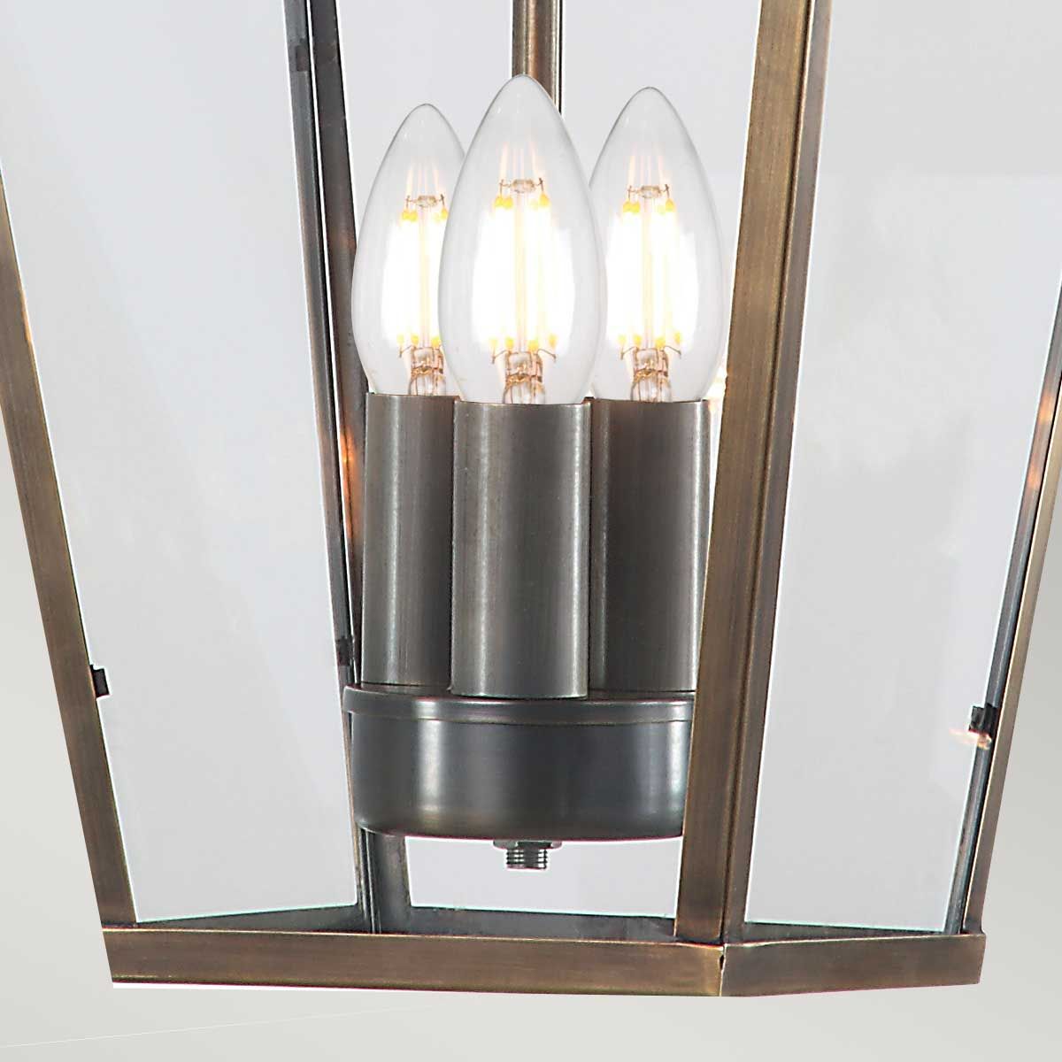Elegant Brass Chain Lantern from the Mansion House Collection