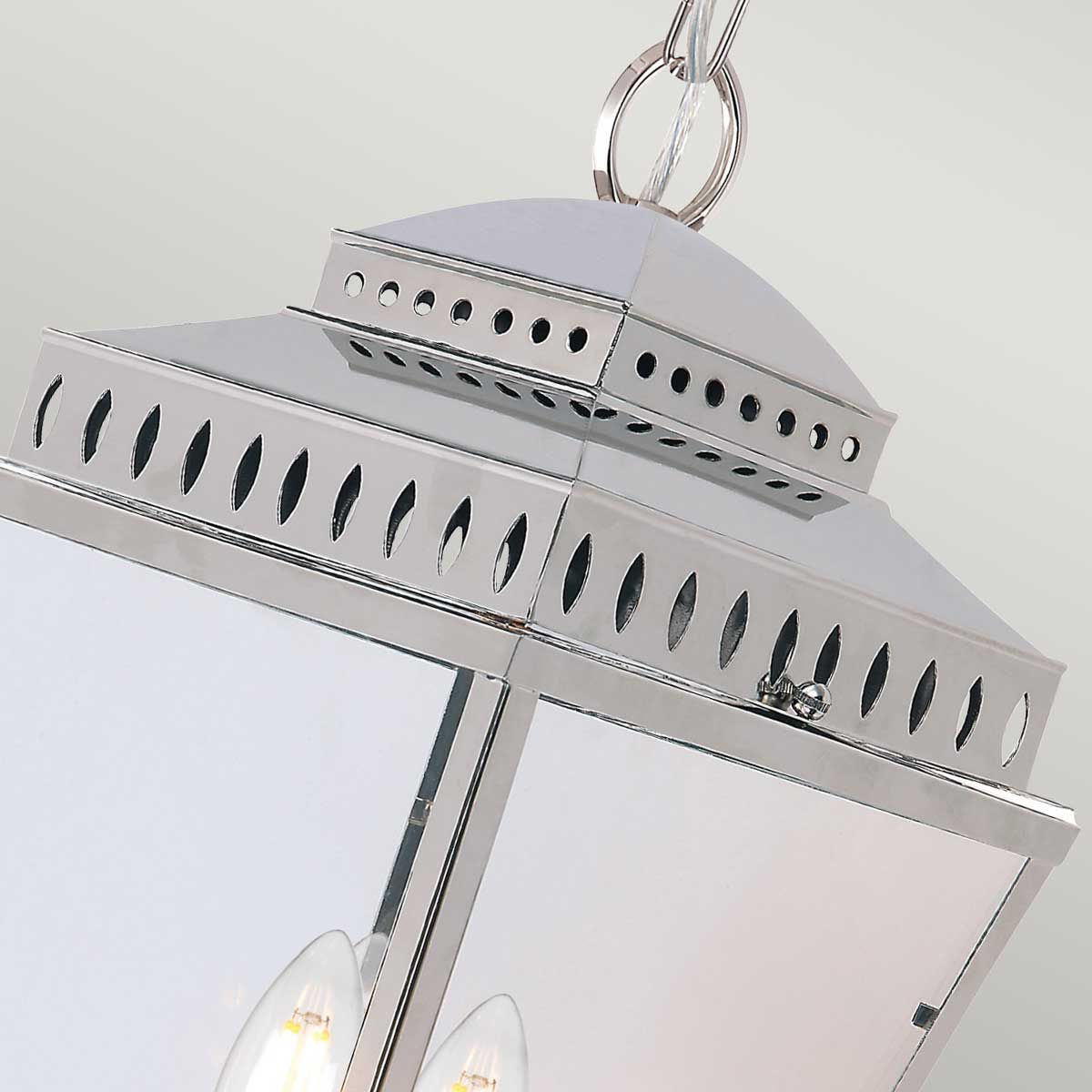 Mansion House Polished Nickel Chain Lantern