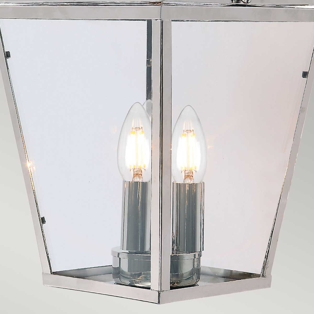 Mansion House Polished Nickel Chain Lantern