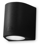 Marta 160 2L 2x10W GX53 LED CCT, Up & Down Wall Light, Black/Clear