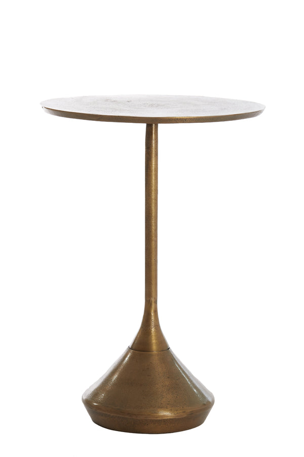 Antique Bronze Dimphy Round Side Table - 35x50 cm