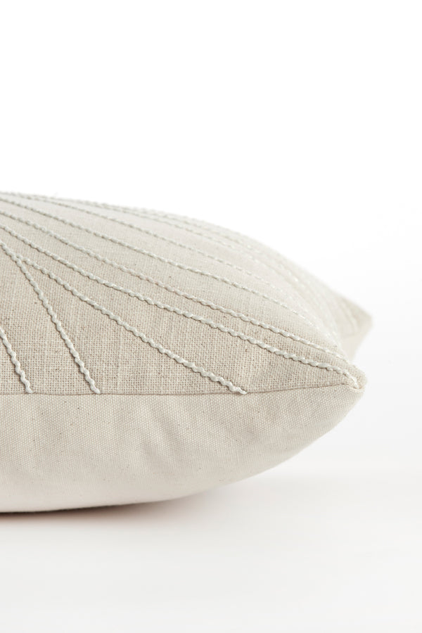 Textured Sandstone Lumbar Cushion 60x30 cm