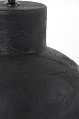 Elegant Black Wood Lamp Base, 33x55 cm