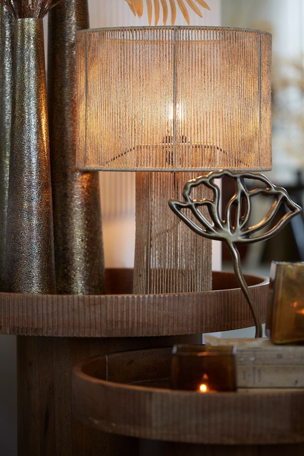 Natural Jute Table Lamp Ø35x50 cm - Lavatera Design