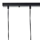 Tri-Light Matte Black and Copper Pendant Bar Lamp