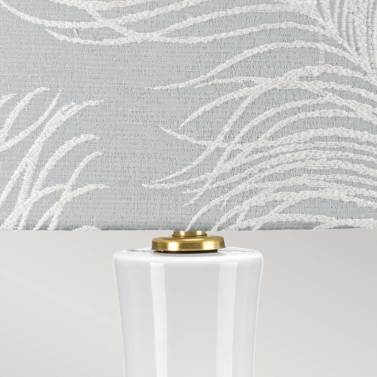 Milo 1 Light Table Lamp Aged Brass, White, Blue