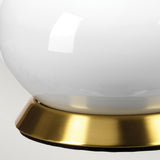 Milo 1 Light Table Lamp Aged Brass, White, Blue