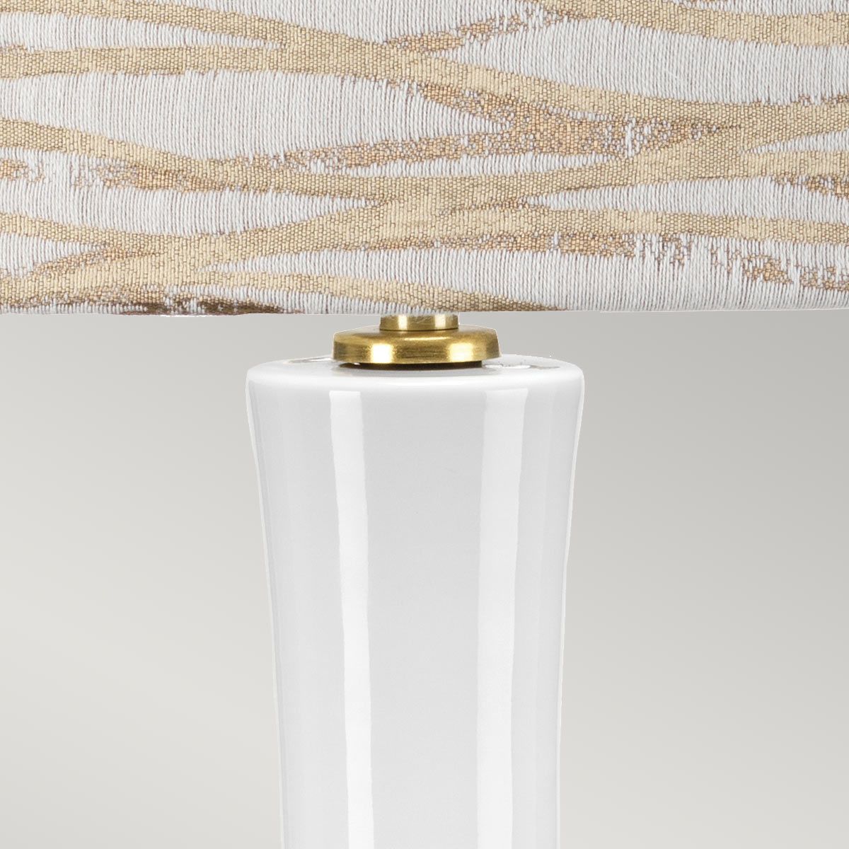 Milo 1 Light Table Lamp Aged Brass, White, Orange