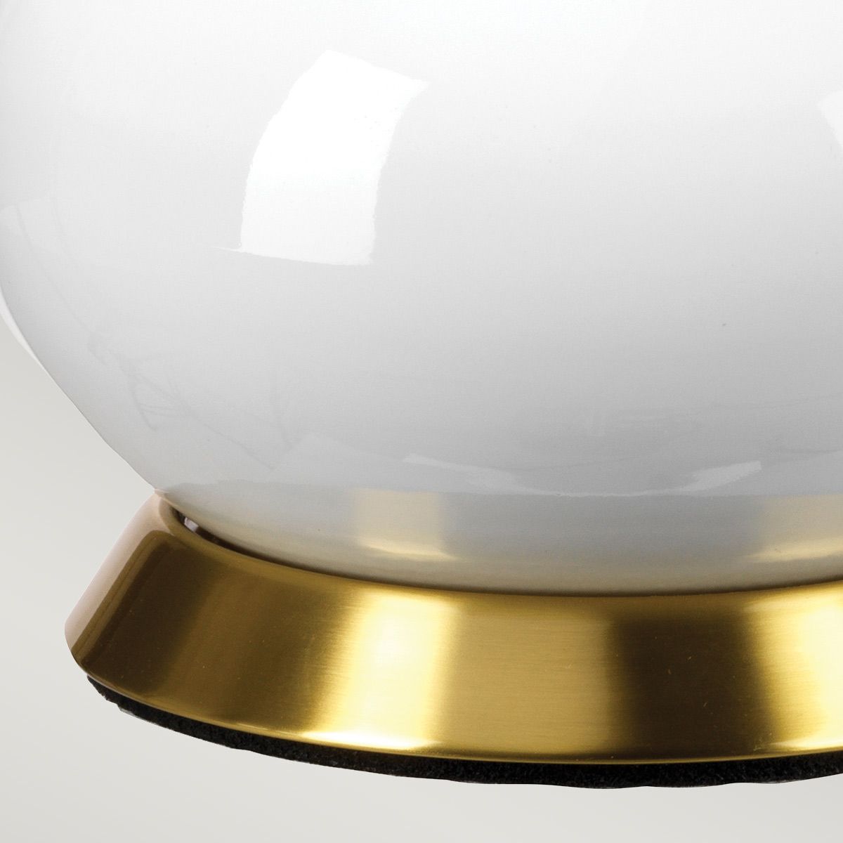 Milo 1 Light Table Lamp Aged Brass, White, Orange