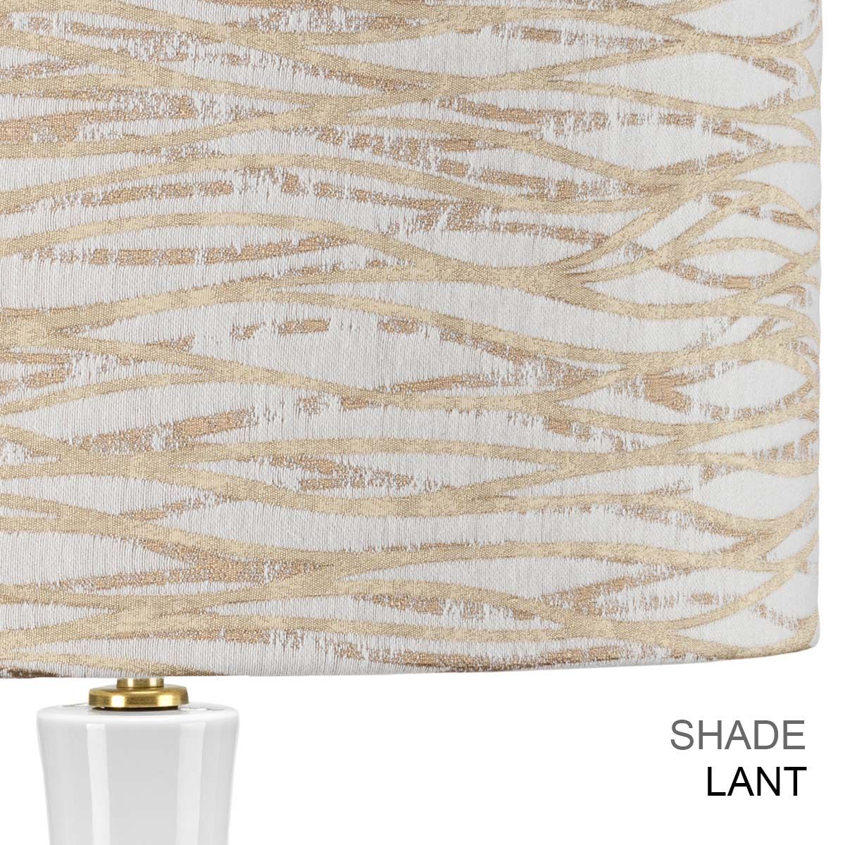 Milo 1 Light Table Lamp Aged Brass, White, Green