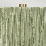 Milo 1 Light Table Lamp Aged Brass, White, Green