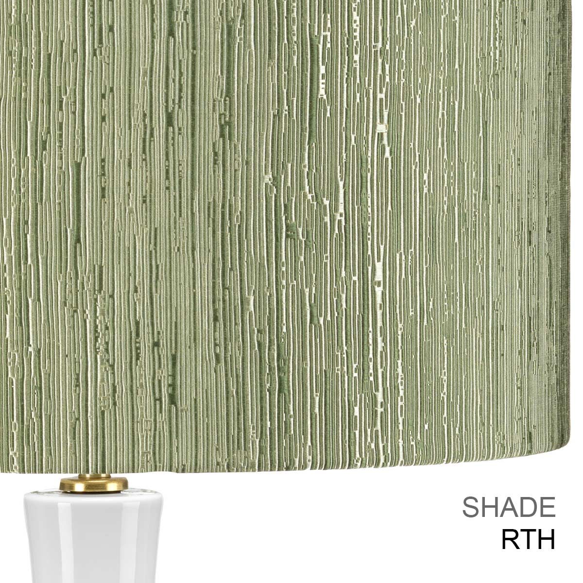 Milo 1 Light Table Lamp Aged Brass, White, Green