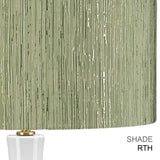 Milo 1 Light Table Lamp Aged Brass, White, Green