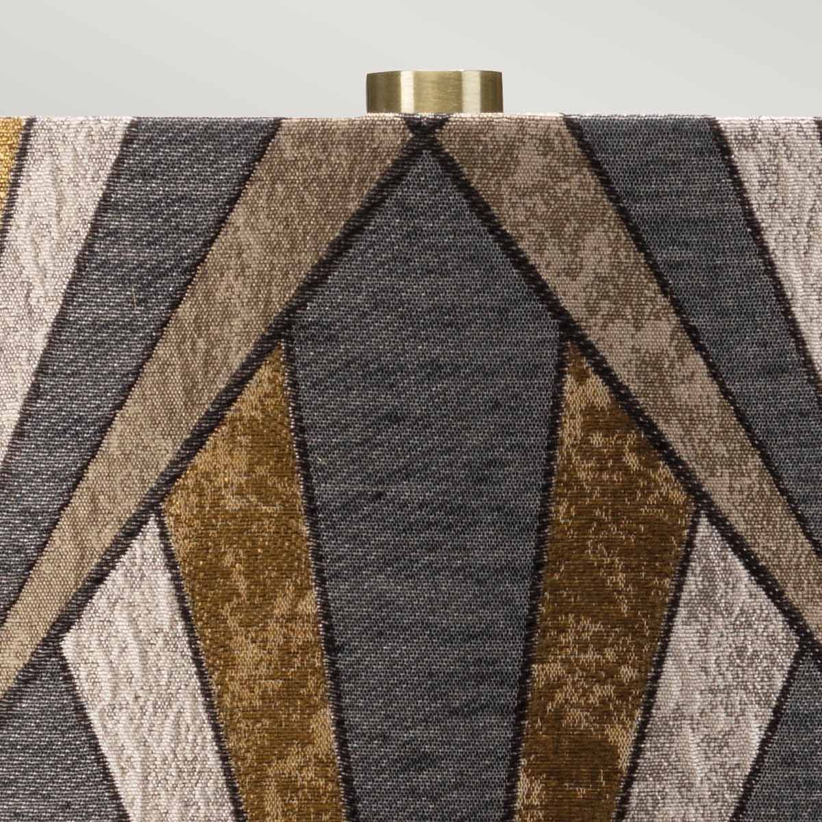 Milo 1 Light Table Lamp Aged Brass, White, Grey, Brass