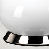 Milo 1 Light Table Lamp Polished Nickel, White, Orange