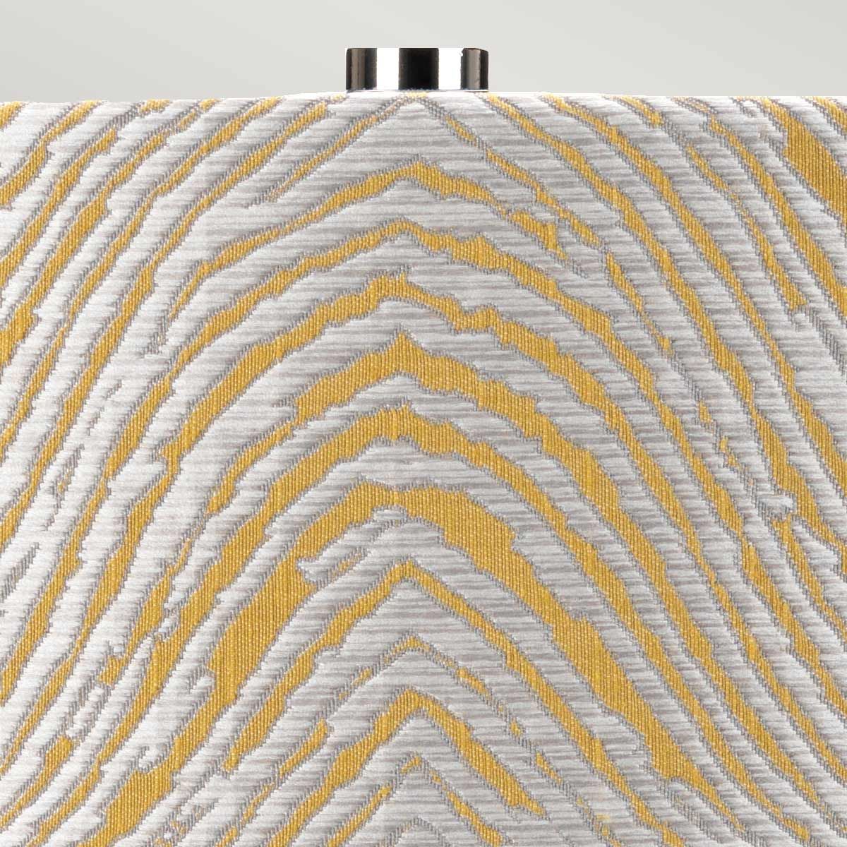 Milo 1 Light Table Lamp Polished Nickel, White, Yellow