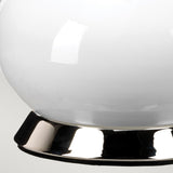 Milo 1 Light Table Lamp Polished Nickel, White, Yellow
