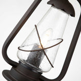 Vintage Bronze Miner's Lantern Chandelier