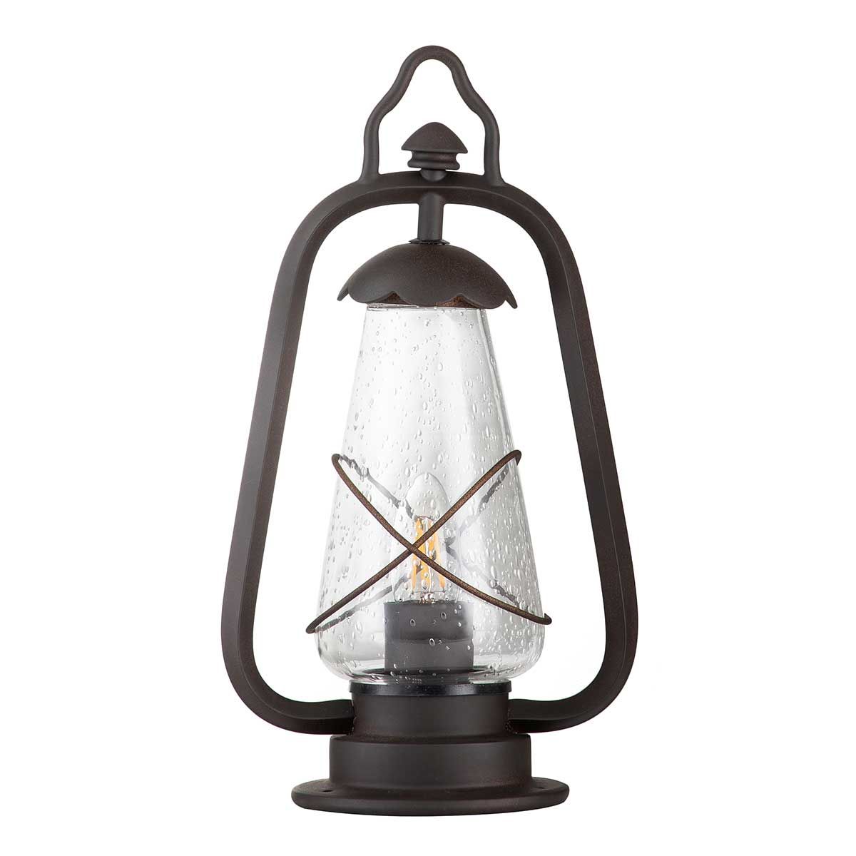Vintage Bronze Miner's Lantern