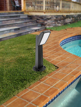 Germana MiniGabri 1L 2x10W GX53 LED CCT, Bollard Floodlight, Black/Opal