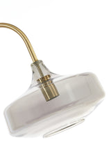 Antique Bronze & Smoked Glass Floor Lamp, 160 cm - Solna Collection
