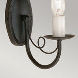 Elegant Black Minster Wall Light