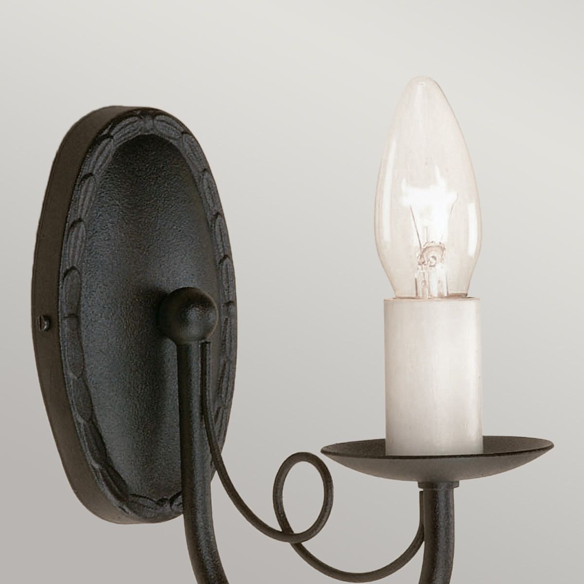 Elegant Black Minster Wall Light