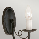 Elegant Black Minster Wall Light